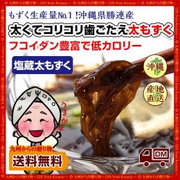 【産地直送】フコイダン豊富で低カロリー!沖縄産「塩もずく」500g