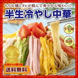 セール 送料無料 新商品 冷やし中華5人前 半生ちぢれ麺 選べるスープ ごまダレ 醤油スープ さわや